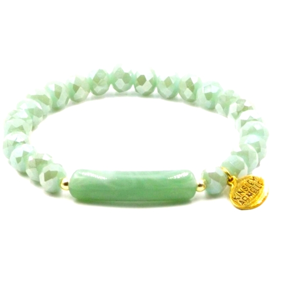 KINSLEY ARMELLE NWT CASPIEN COLLECTION MINT BRACELET ✨️ - Picture 1 of 2
